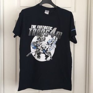 Gildan Women’s Top Short Sleeves T-Shirt L Black Graphic Tee